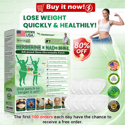 𝐀𝐌𝐙𝐊𝐄𝐄𝐏® 𝐌𝐨𝐫𝐢𝗻𝗴𝗮 · 𝐁𝐞𝐫𝐛𝗲𝗿𝗶𝗻𝗲 × 𝗡𝗔𝗗+ 𝟏𝟎 𝐢𝐧 𝟏 𝐀𝐝𝐯𝐚𝐧𝐜𝐞𝐝 𝗡𝗮𝗻𝗼 𝗠𝗶𝗰𝗿𝗼𝗻𝐞𝐞𝐝𝐥𝐞 𝐏𝐚𝐭𝗰𝗵(Just once a day, visible changes in 7 days) 🎉For obesity, cardiovascular health, diabetes, sleep apnea, thyroid gland, intestinal health, joint problems and more