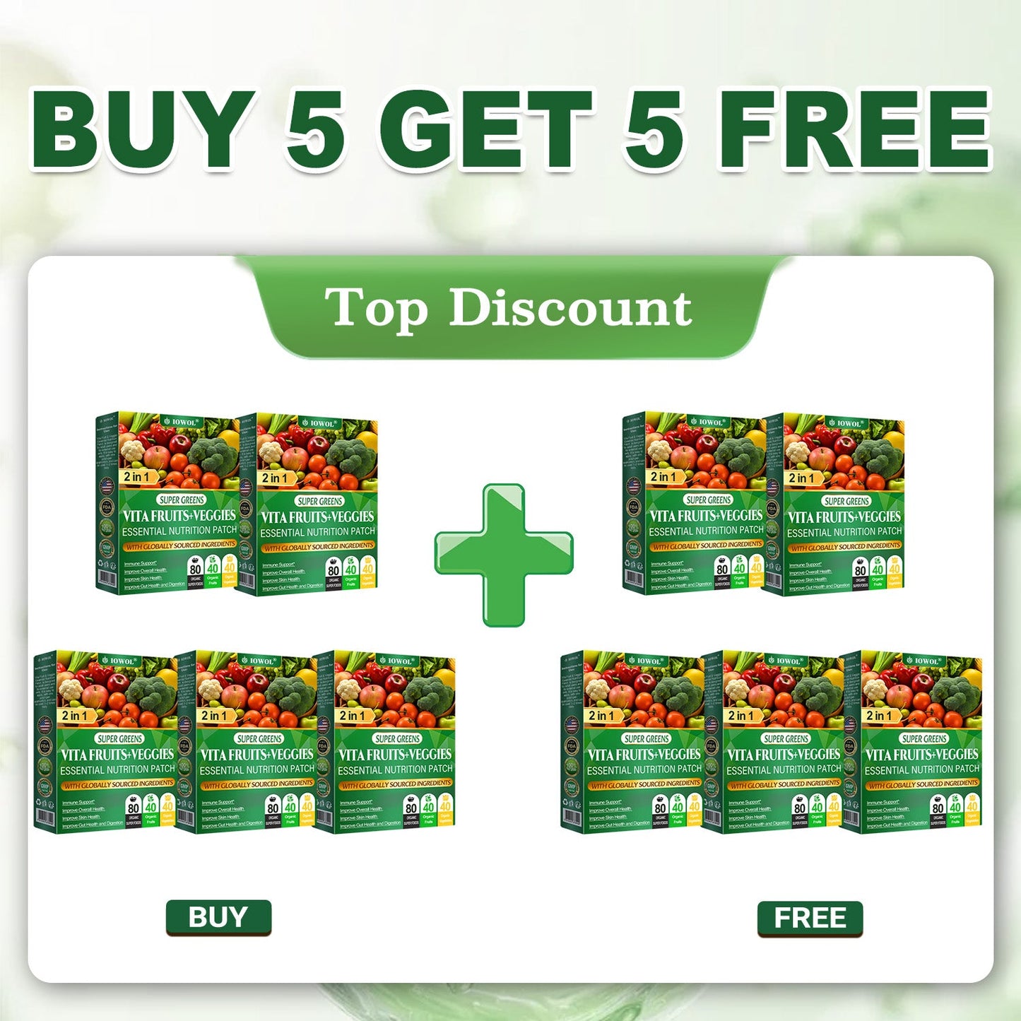 😉Don’t go just yet — the Vita Fruit & Veggie Essential Nutrition Patch plus the NANO Patch = even better results!