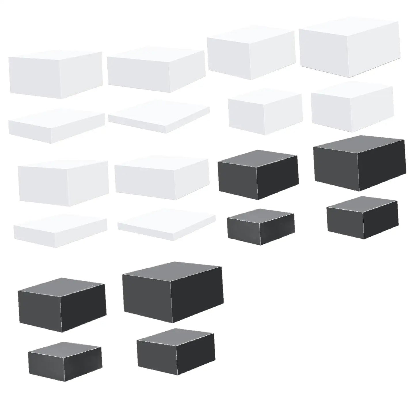 4x Acrylic Display Riser Box Food Display Stand Table Stand Nesting Riser Stands for Food Cake Collection Jewelry Cosmetics